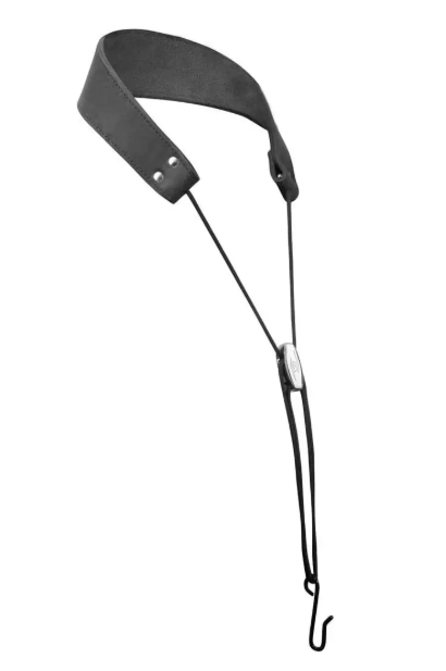Correia Bambu Couro duplo para Saxofone Soprano e Alto