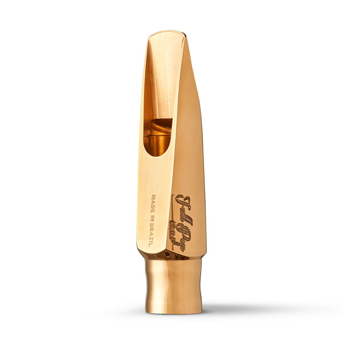 Boquilha Everton P/ Sax Alto Full Pop Metal Gold Plated A