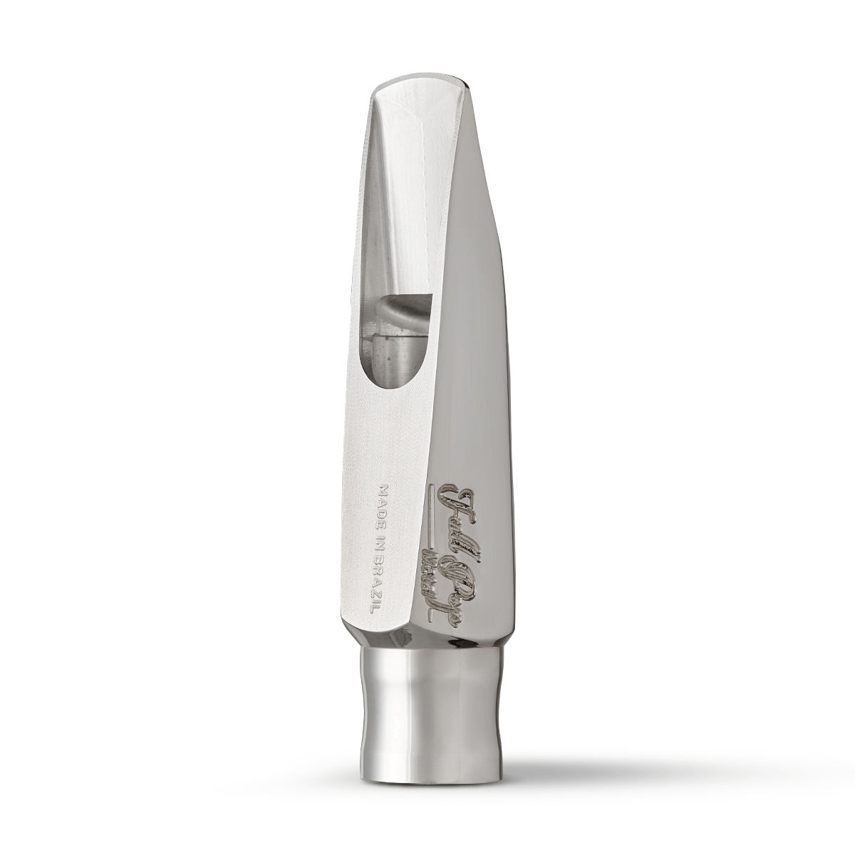 Boquilha Everton P/ Sax Alto Full Pop Metal Silver Plated