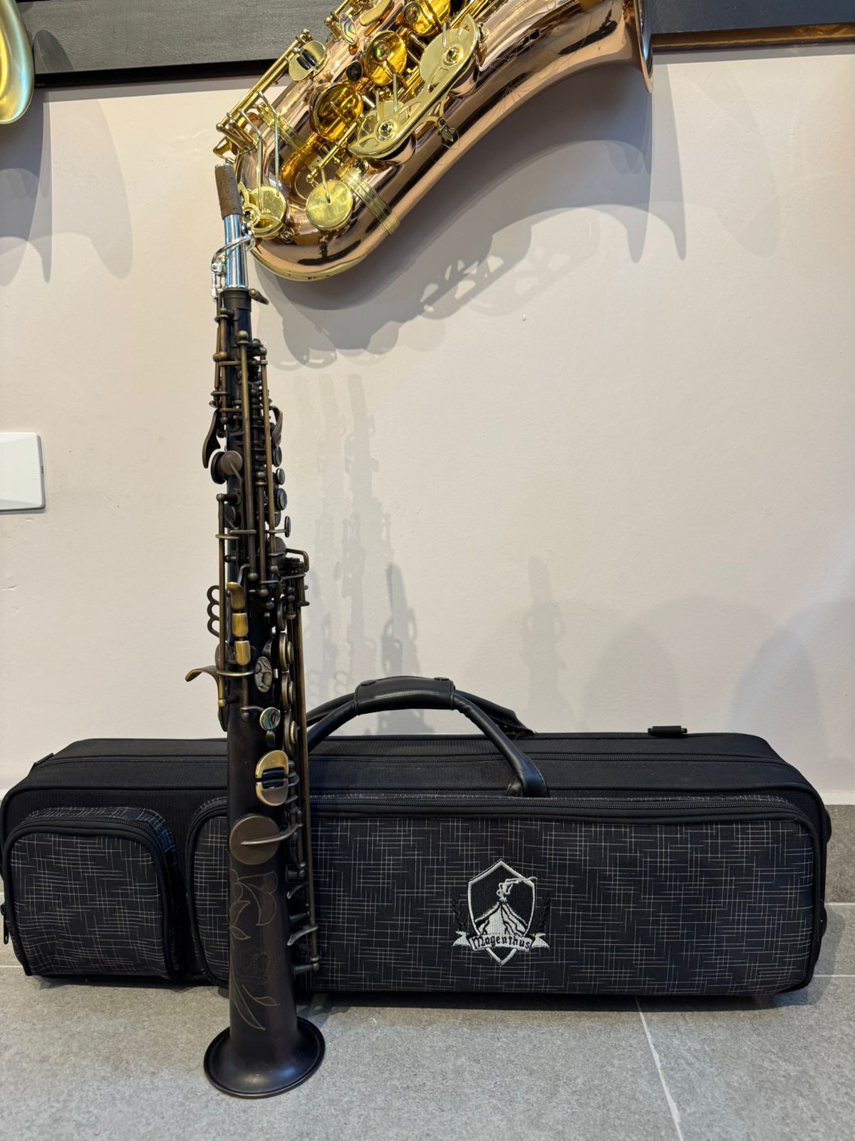 Saxofone Soprano Magenthus - Seminovo Completo 