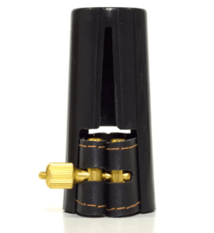 Abraçadeira Free Sax de Couro para Boquilha de Massa Sax Alto 