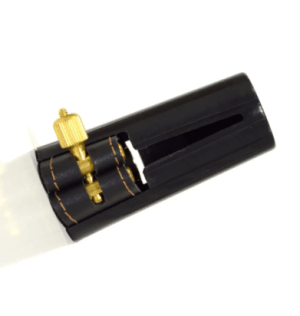 Abraçadeira Free Sax de Couro para Boquilha de Massa Sax Barítono 