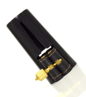 Abraçadeira Free Sax de Couro para Boquilha de Massa Sax Barítono 