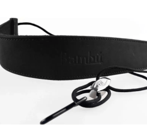 Correia Bambu Couro duplo para Saxofone Soprano e Alto