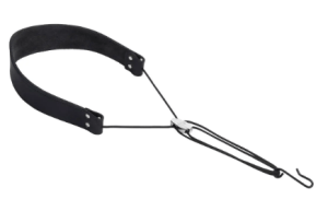 Correia Bambu Couro duplo para Saxofone Soprano e Alto