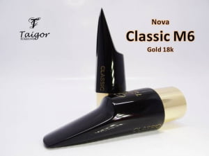 Boquilha Taigor Sax Alto Classic M6 Preta S/ Abraçadeira